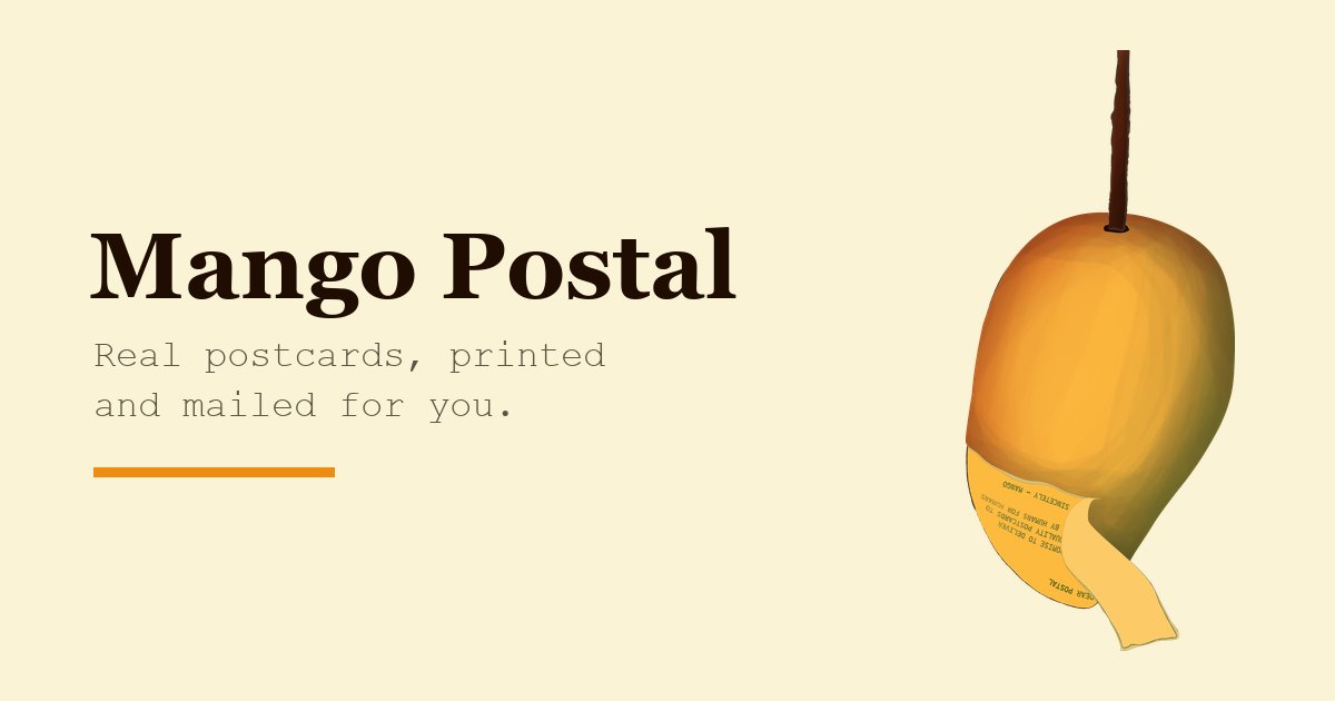 Built a simple webapp to send meme physical postcards to my friends but now I made it usable for any